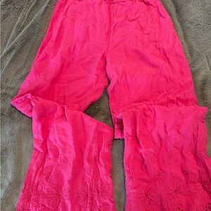 Abercrombie Kids Linen Fuchsia Pants 15/16